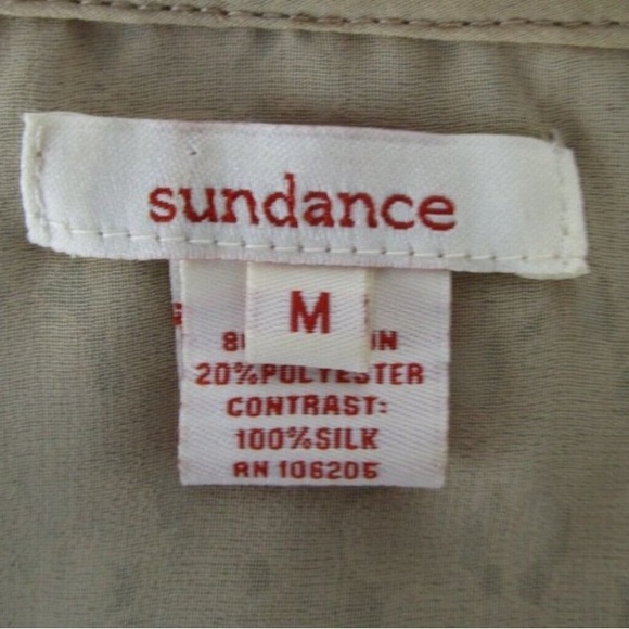 SUNDANCE Floral Watercolor Silk Lace Bell Sleeve - Picture 7 of 9